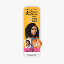 Load image into Gallery viewer, Sensationnel Curls Kinks & Co Textured Clip In Human Hair Blend Hair Extension 9pcs - Rule Breaker 10 Inch