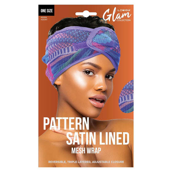 Donna Pattern Satin Lined Mesh Wrap - Assort Pattern product