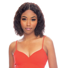 Load image into Gallery viewer, The Wig Pure Brazilian Virgin Remy Human Hair Hd 5" Lace Front Wig Black Pink Hhbl-water Fall