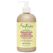 Load image into Gallery viewer, Sheamoisture Strengthen And Restore Rinse Out Hair Conditioner To Intensely Smooth And Nourish Hair 100% Pure Jamaican Black Castor Oil With Shea Butter, Peppermint And Apple Cider Vinegar 13 Oz