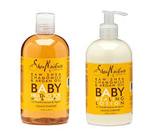 Load image into Gallery viewer, Shea Moisture Raw Shea Chamomile & Argan Oil Baby Wash & Shampoo And Baby Healing Lotion (2Pc Combo)