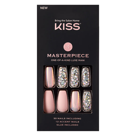 Kiss Masterpiece One-Of-A-Kind Luxe Mani 30 Nails Long Length Kmn02 Everytime I Slay product