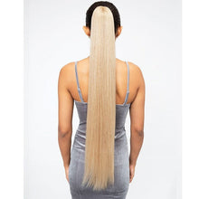 Load image into Gallery viewer, Janet Collection Synthetic Noir Everytime Drawstring Ponytail - Olivia Long 34"
