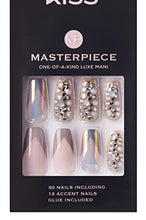 Load image into Gallery viewer, Kiss Masterpiece One-of-a-kind Luxe Nails-mpa01(love It)
