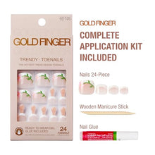 Load image into Gallery viewer, Goldfinger 24 Pcs Press On Toenails-gdt06
