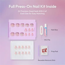 Load image into Gallery viewer, Glitzy 3d Handmade Press On Toenail Kit-gfht02
