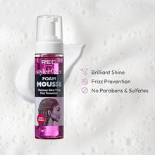 Load image into Gallery viewer, Red By Kiss Foaming Mousse, Maximum Shine Wrap Mousse-sfm10(biotin + Vitamin E)
