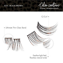 Load image into Gallery viewer, I-envy Color Couture Leopard 30 Faux Mink Lash Clusters-ic16(black Brown)
