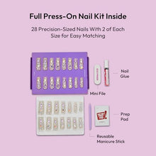 Load image into Gallery viewer, Glitzy 3d Handmade Press On Nail Kit-gfh33
