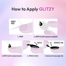 Load image into Gallery viewer, Glitzy 3d Handmade Press On Toenail Kit-gfht02
