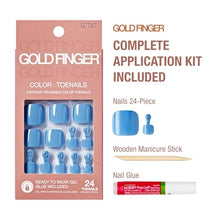 Load image into Gallery viewer, Goldfinger 24 Pcs Press On Toenails-gct07
