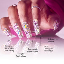 Load image into Gallery viewer, Glitzy 3d Handmade Press On Nail Kit-gfh33
