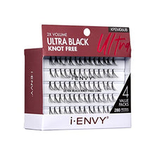 Load image into Gallery viewer, I-envy Bu Kiss Ultra Black Knot Free Individual Lashes-kpem06ub(long)
