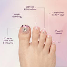 Load image into Gallery viewer, Glitzy 3d Handmade Press On Toenail Kit-gfht02
