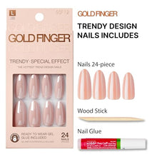 Load image into Gallery viewer, Goldfinger False Nails Kit-gsf12(french Glazed)
