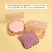 Load image into Gallery viewer, Kiss New York 2 Pcs Fingerblend Cloud Makeup Sponge Set With Vented Case-puf09
