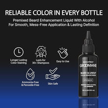 Load image into Gallery viewer, Red Pro Groomane Beard &amp; Lineup Color For Airbrush-gr94(black(premix),2.3oz)
