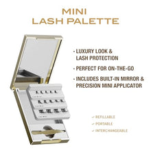 Load image into Gallery viewer, Kiss Vluxe Mini Lash Palette With Mirror &amp; Tweezer Applicator-vlp01
