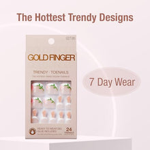 Load image into Gallery viewer, Goldfinger 24 Pcs Press On Toenails-gdt06
