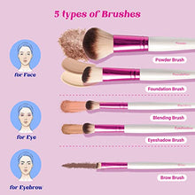 Load image into Gallery viewer, Ruby Kisses Makeup Brushes Travel Size Eye Makeup Brush 5 Pcs Set-ra01
