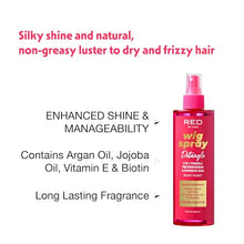 Load image into Gallery viewer, Red By Kiss Wig Spray, Extra Shine &amp; Detangling Control-ws05(8oz, Detangling)
