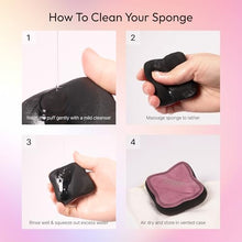 Load image into Gallery viewer, Kiss New York 2 Pcs Fingerblend Cloud Makeup Sponge Set With Vented Case-puf09
