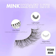 Load image into Gallery viewer, I-envy Mink Impact Lite - 100% 3d Mink-like Vegan Lashes-mil12
