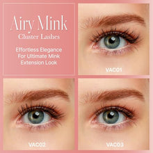 Load image into Gallery viewer, Vluxe Airy Mink Lash Cluster, 100% Real Mink -vac03
