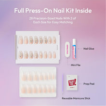Load image into Gallery viewer, Glitzy 3d Handmade Press On Nail Kit-gfh30(debutante)
