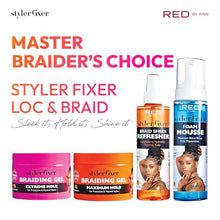 Load image into Gallery viewer, Red By Kiss Braiding Gel Extreme Hold Styler Fixer For Box Braids 1oz-sbe04
