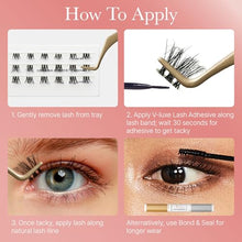 Load image into Gallery viewer, Vluxe Airy Mink Lash Cluster, 100% Real Mink -vac03
