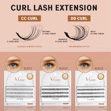 Load image into Gallery viewer, Kiss Vluxe Dd Curl Lash Cluster Eyelash Extensions-vlei13
