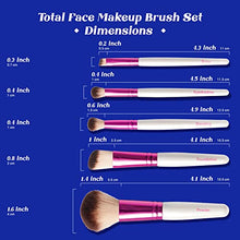 Load image into Gallery viewer, Ruby Kisses Makeup Brushes Travel Size Eye Makeup Brush 5 Pcs Set-ra01
