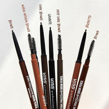 Load image into Gallery viewer, Kiss New York Professional Brow Pencil With Spoolie Brush-kbpp04a(dark Brown)
