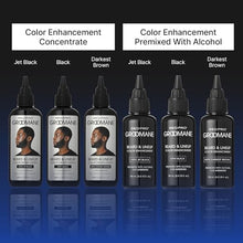 Load image into Gallery viewer, Red Pro Groomane Beard &amp; Lineup Color For Airbrush-gr94(black(premix),2.3oz)
