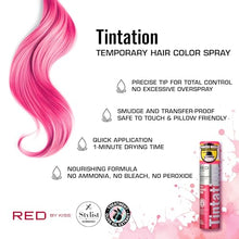 Load image into Gallery viewer, Red By Kiss Tintation Temporary Hair Color Spray-tcs12(atomic Pink)
