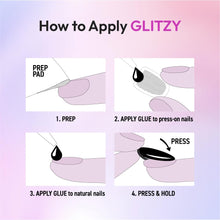 Load image into Gallery viewer, Glitzy 3d Handmade Press On Nail Kit-gfh30(debutante)
