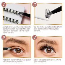 Load image into Gallery viewer, Kiss Vluxe Dd Curl Lash Cluster Eyelash Extensions-vlei13

