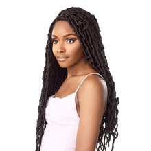 Load image into Gallery viewer, Sensationnel Synthetic Lulutress Pre Looped Crochet Braid - 3x Distressed Locs 24&quot;
