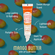 Load image into Gallery viewer, Ruby Kisses Broadway Vita-lip Clear Lip Gloss-bclg04d1(mango Butter, 6pack)
