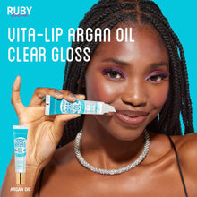 Load image into Gallery viewer, Ruby Kisses Broadway Vita-lip Clear Lip Gloss-bclg05d1(argan, 6pack)
