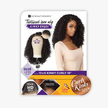 Load image into Gallery viewer, Sensationnel Curls Kinks&amp;co Synthetic Textured Lace Front Wig - 13x6 Kinky Curly 18&quot;
