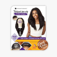 Load image into Gallery viewer, Sensationnel Curls Kinks&amp;co Synthetic Textured Lace Front Wig - 13x6 Kinky Layered Blow Out 22&quot;
