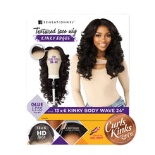 Load image into Gallery viewer, Sensationnel Curls Kinks&amp;co Lace Front Wig - 13x6 Kinky Body Wave 24
