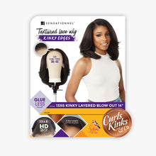 Load image into Gallery viewer, Sensationnel Curls Kinks&amp;co Synthetic Textured Lace Front Wig - 13x6 Kinky Layered Blow Out 14&quot;
