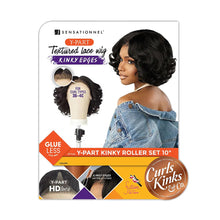 Load image into Gallery viewer, Sensationnel Curls Kinks&amp;co Textured Lace Wig - Y-part Kinky Roller Set 10

