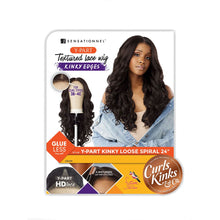 Load image into Gallery viewer, Sensationnel Curls Kinks&amp;co Textured Lace Wig - Y-part Kinky Loose Spiral 24&quot;
