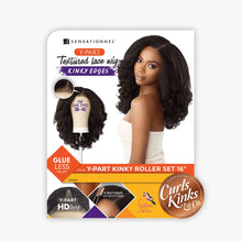 Load image into Gallery viewer, Sensationnel Curls Kinks&amp;co Textured Lace Wig - Y-part Kinky Roller Set 16&quot;
