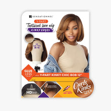 Load image into Gallery viewer, Sensationnel Curls Kinks&amp;co Textured Lace Wig - Y-part Kinky Chic Bob 12"
