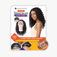 Load image into Gallery viewer, Sensationnel Curls Kinks&amp;co Textured Lace Wig - Y-part Kinky Rod Curl 18"
